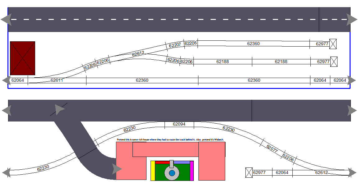 CLACK1100 concept ideas - an Inglenook and a tramway