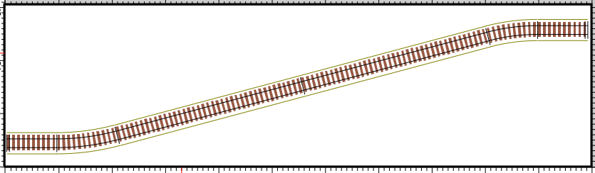 A concept for a LACK 1100mm board with (slightly too small) symmetrical track