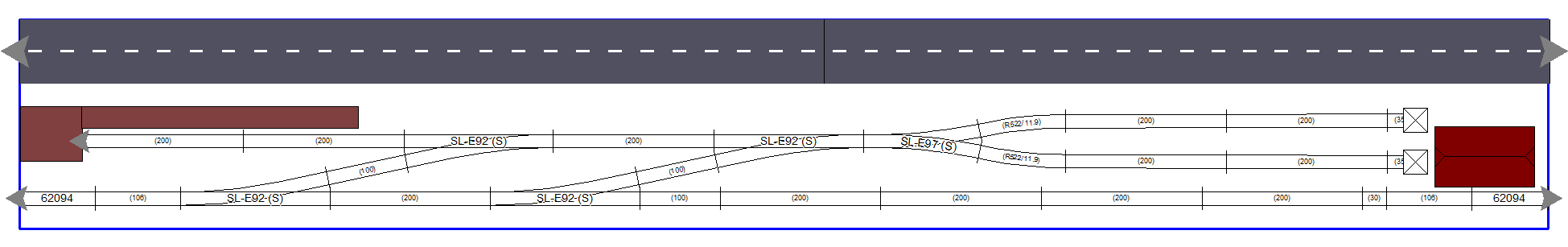 CLACK1900 with mixed track standards