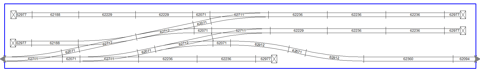 CLACK1900 MINDERÅRIGA, TRIX standards-compliant version track plan.